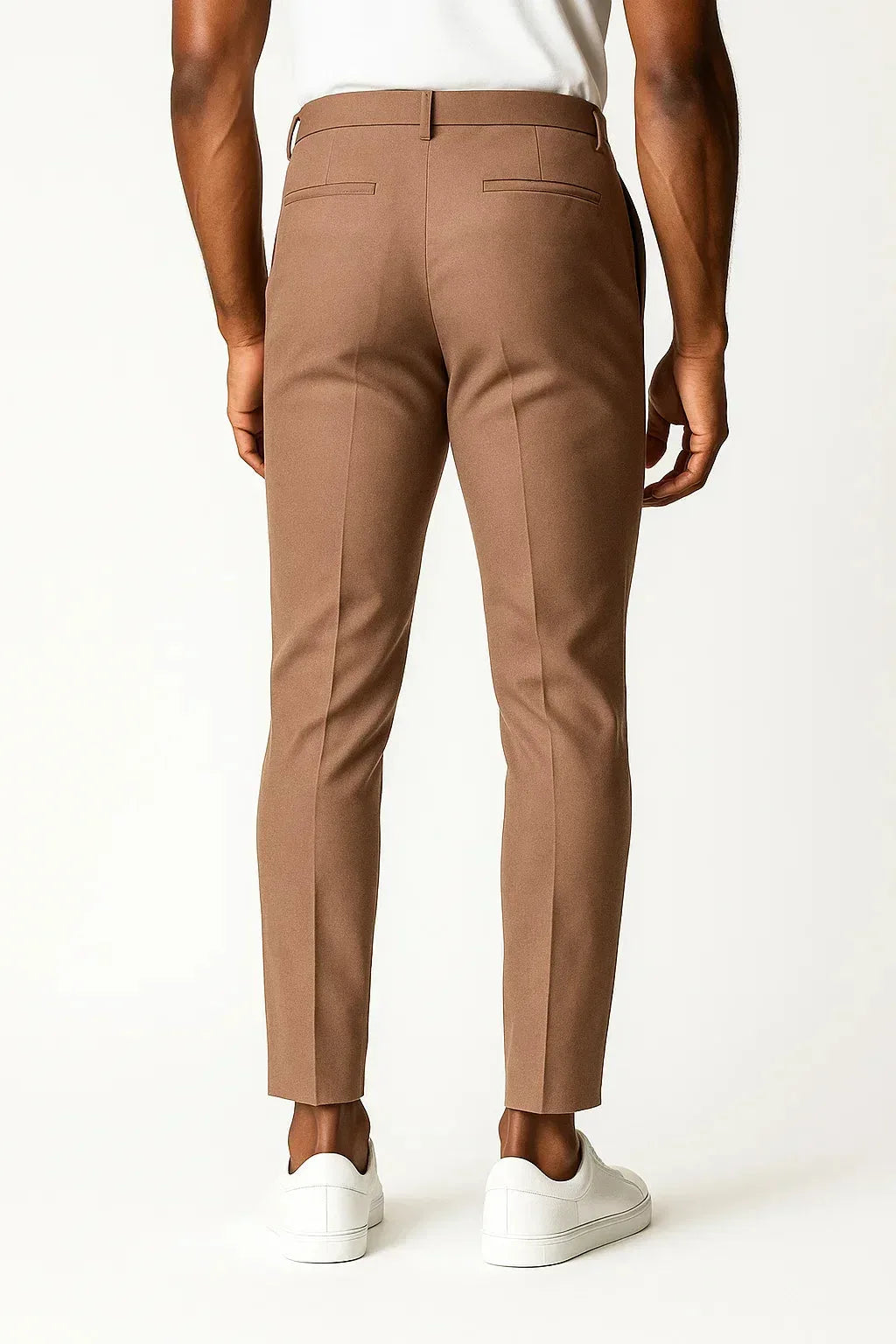 Chino's slim fit met zijzakken
