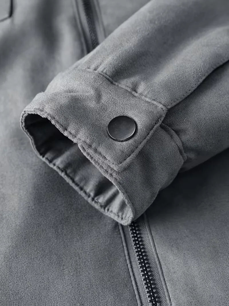 Puffer jacket met plush lining