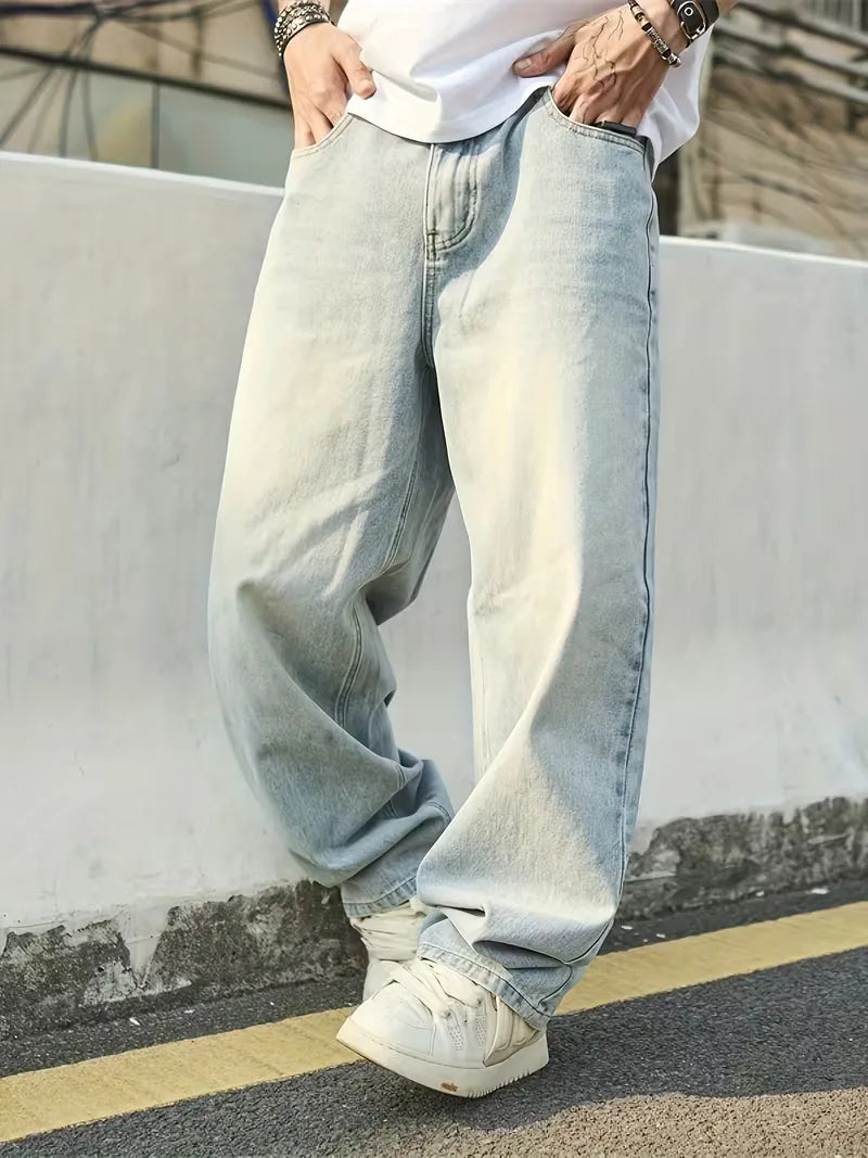 Loose fit jeans met vijf-pocket design