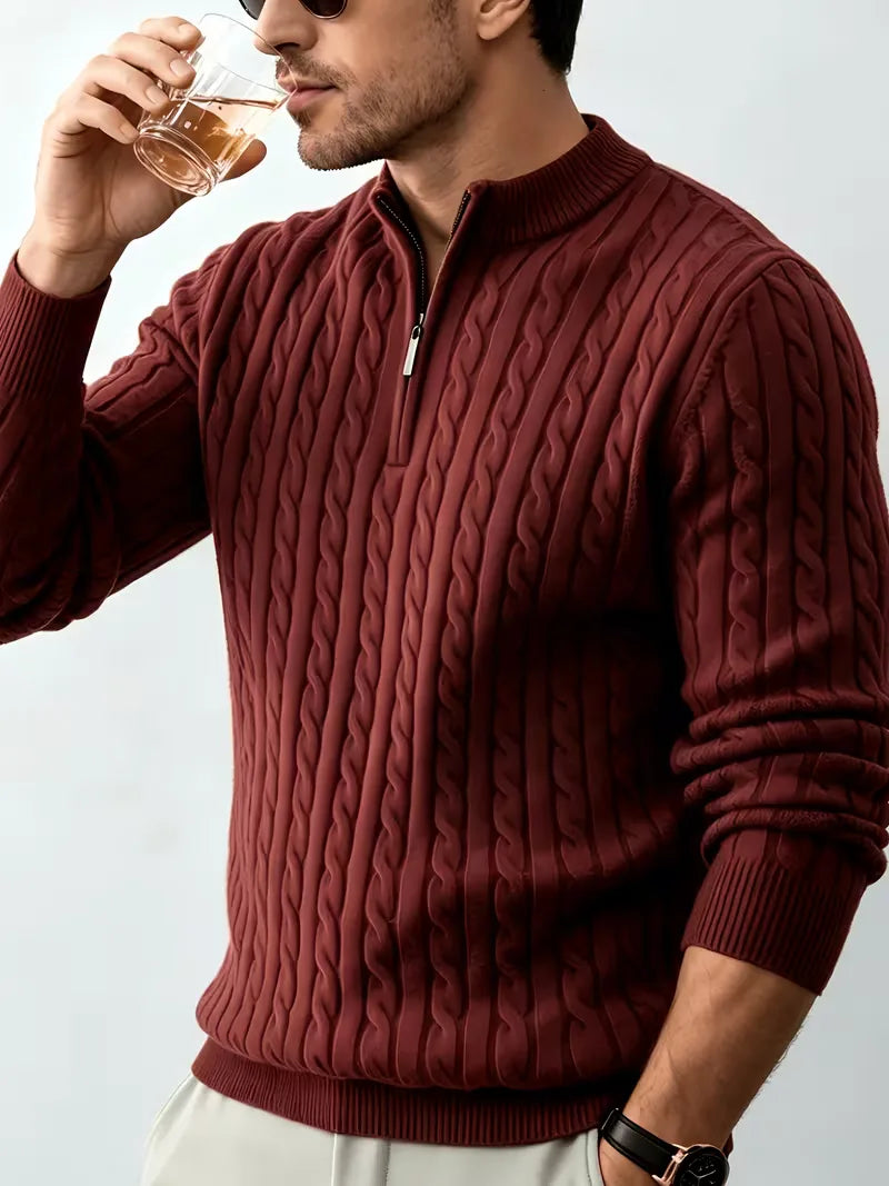 Kabeltrui met half-zip