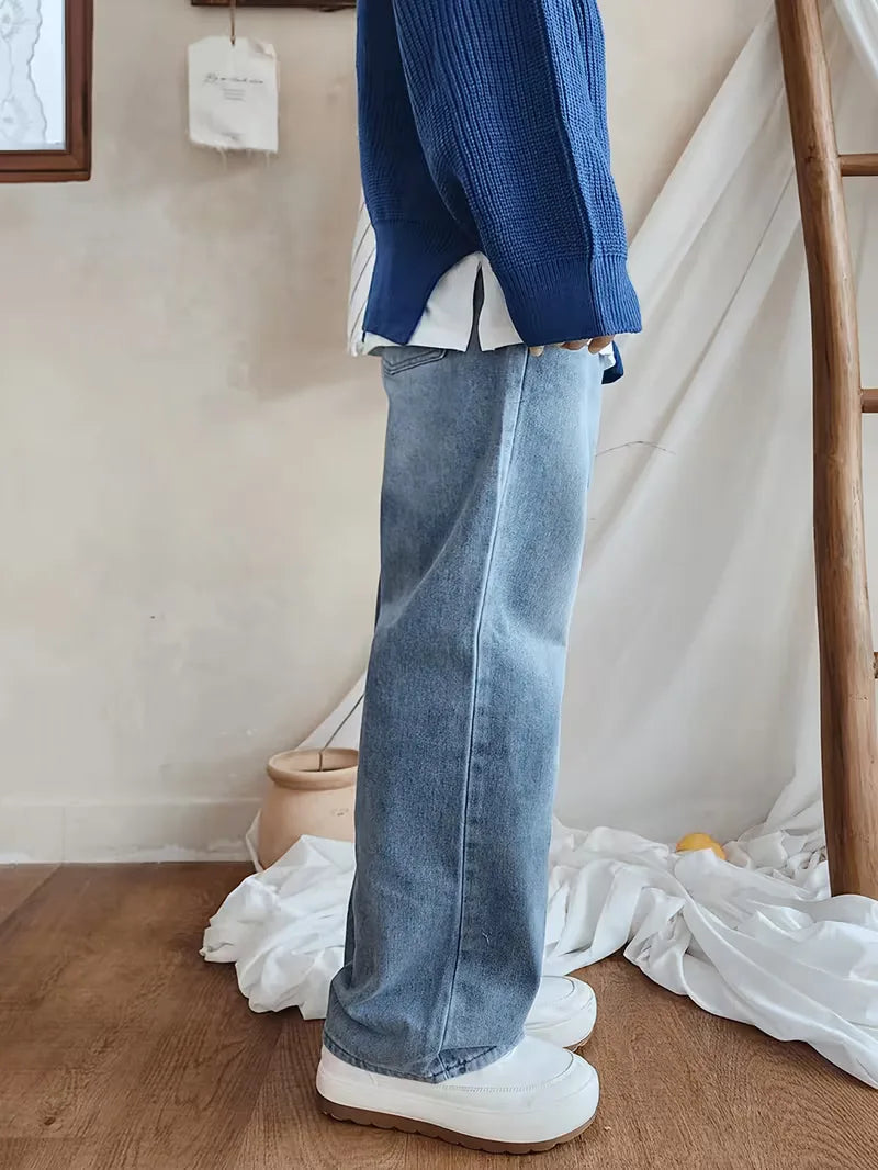 Loose fit jeans met vijf-pocket design