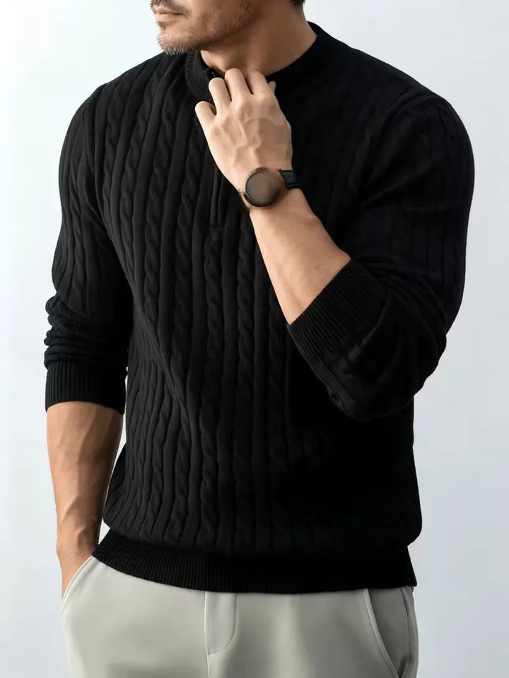Kabeltrui met half-zip