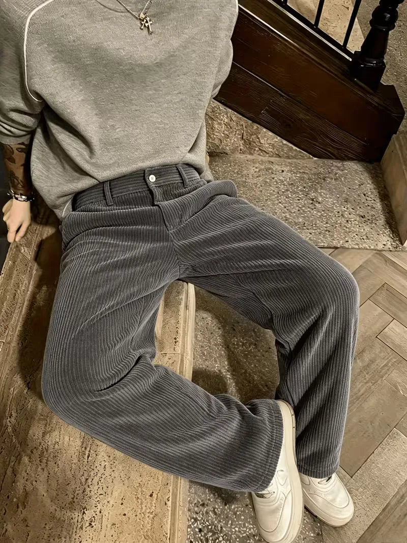 Pantalons corduroy straight leg