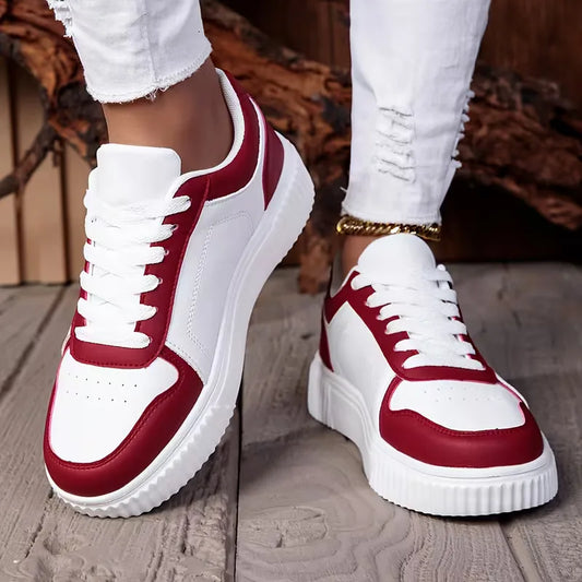 Lage sneakers met dikke zool