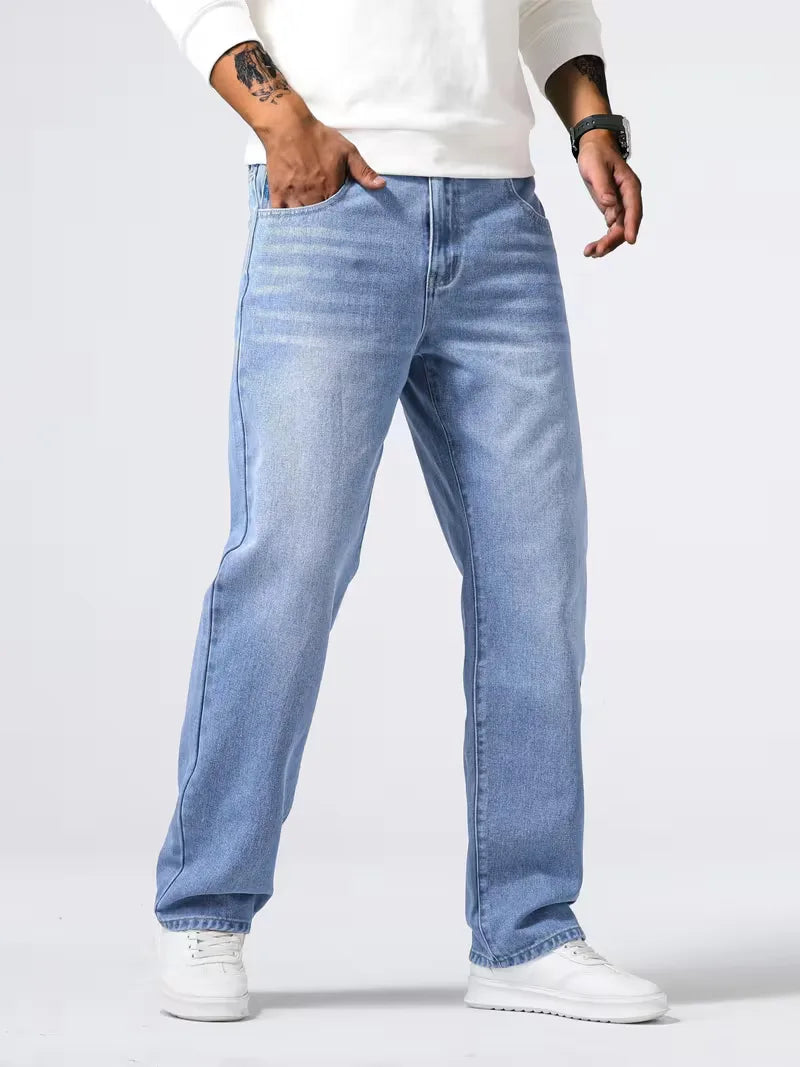 Loose fit jeans met vijf zakken