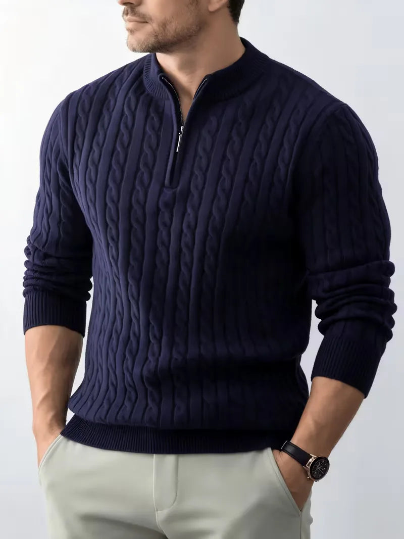 Kabeltrui met half-zip