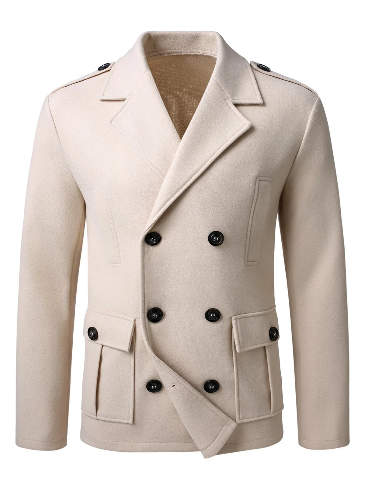 Trenchcoat met dubbele knopen