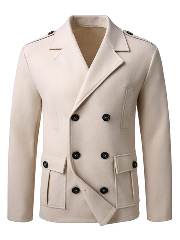 Trenchcoat met dubbele knopen