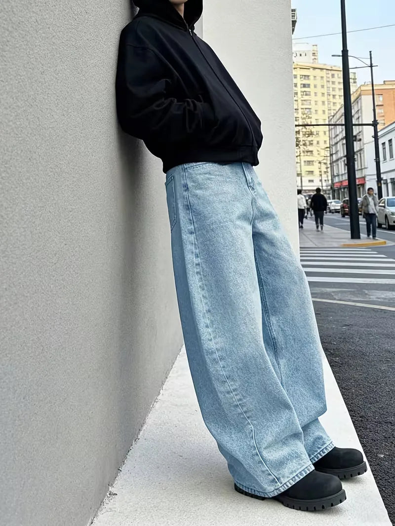 Loose fit jeans met vijf-pocket design