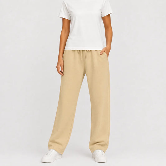 Jogger broek met brede pijpen