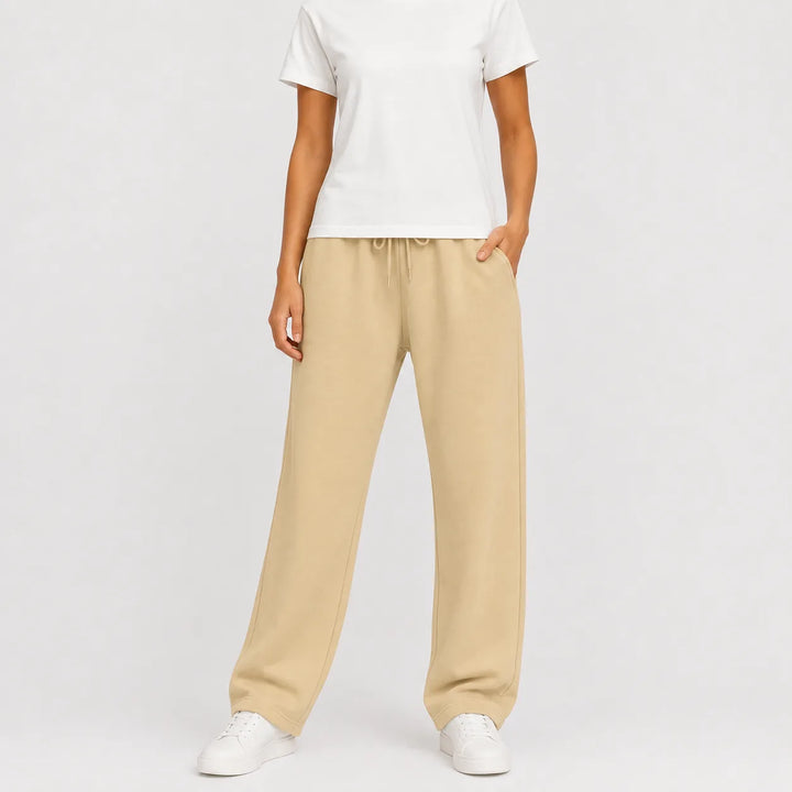 Jogger broek met brede pijpen