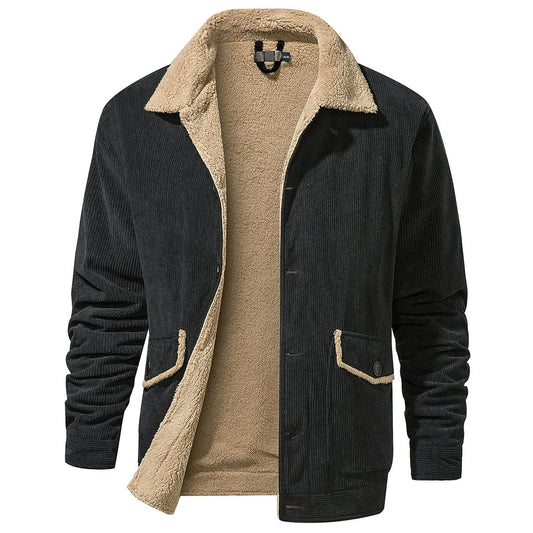 Parka met shearling-kraag