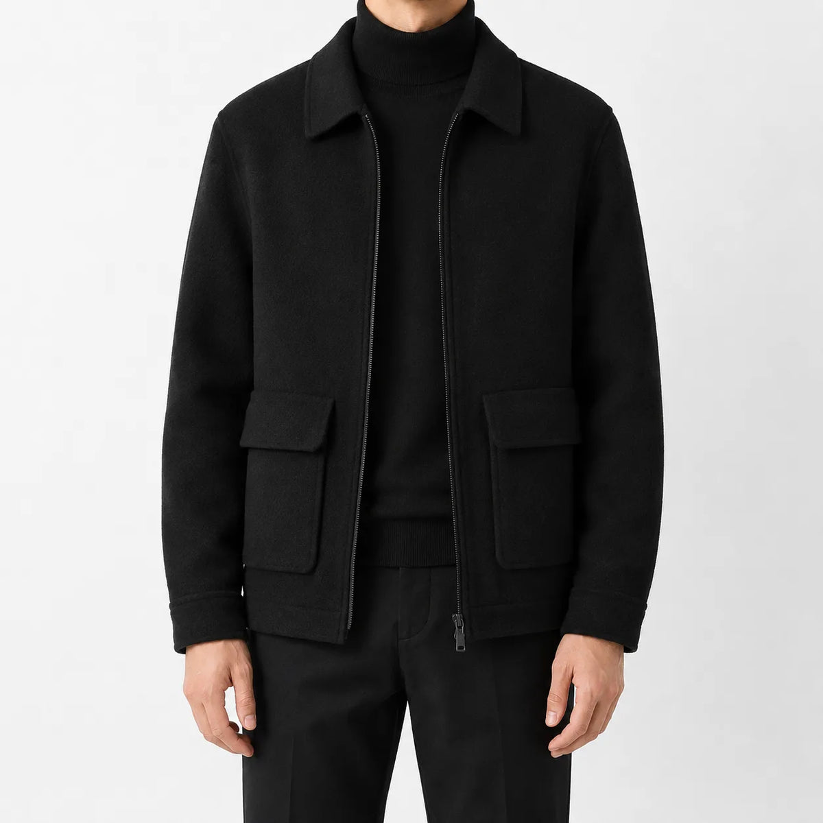 Bomberjack met mandarin collar