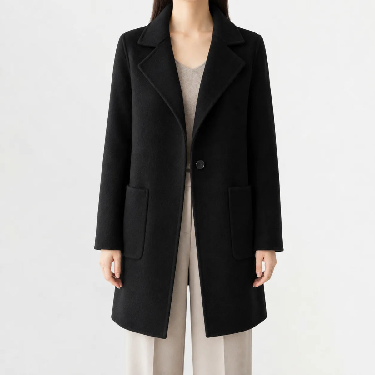 Trenchcoat met notched lapel