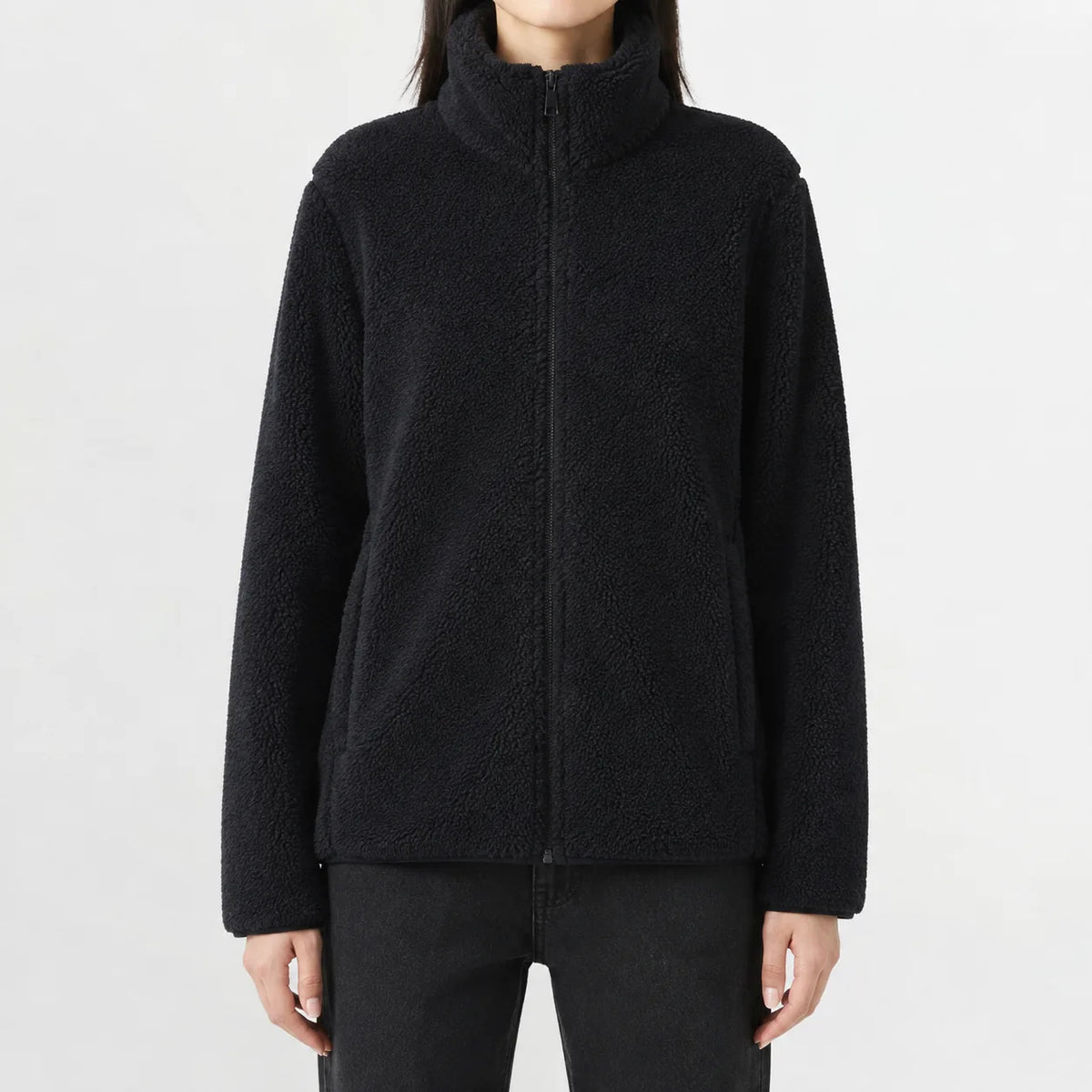 Fleece jas met rits