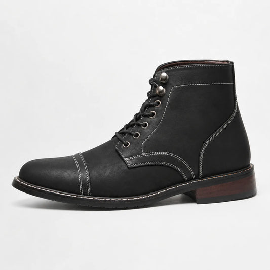 Veterschoenen boots met cap toe