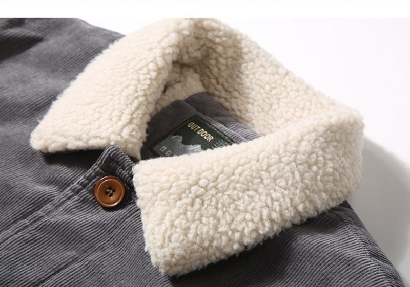 Emery | Trendy fur-lined corduroy jacket afbeelding 4