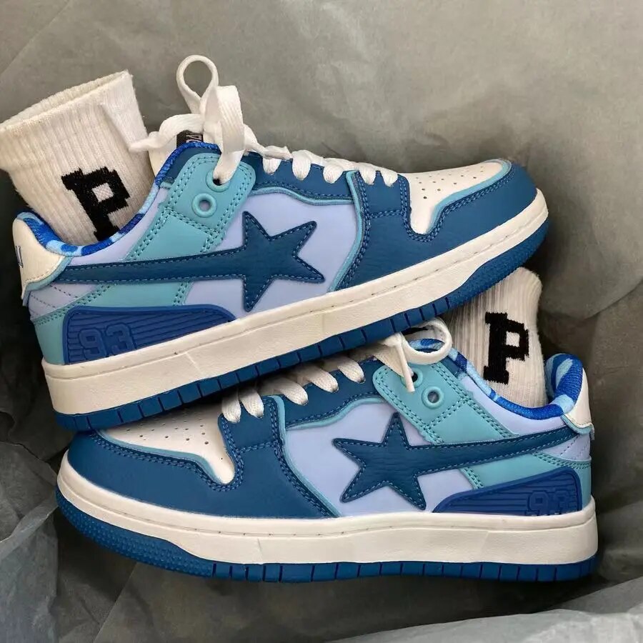 Bope | Stijlvolle sterren sneakers in de kleur Blauw voor heren in stijl ideaal voor de herfst.