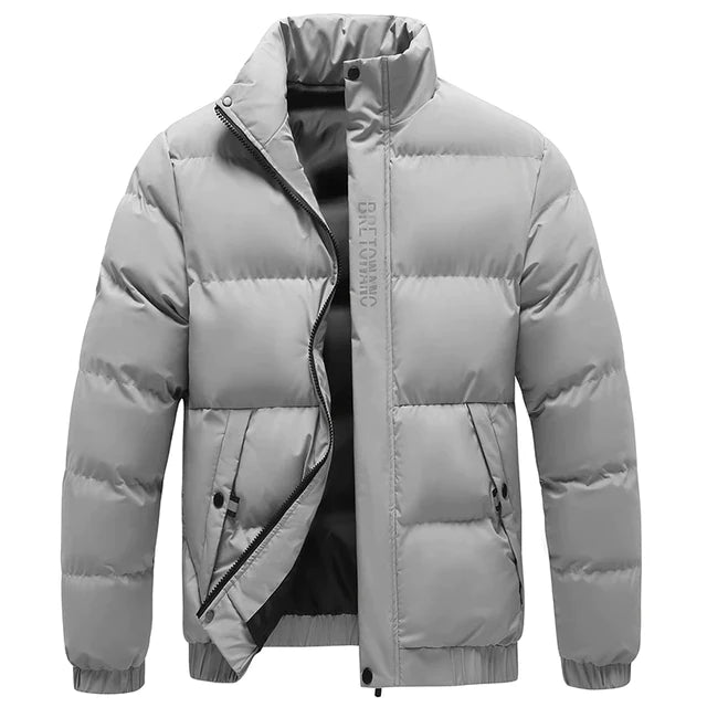 Boss | winterjas met kraag voor heren in de kleur Grijs voor heren in stijl ideaal voor de winter