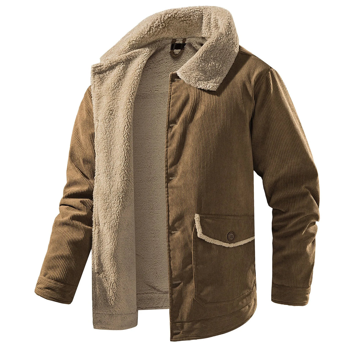 Parka met shearling-kraag