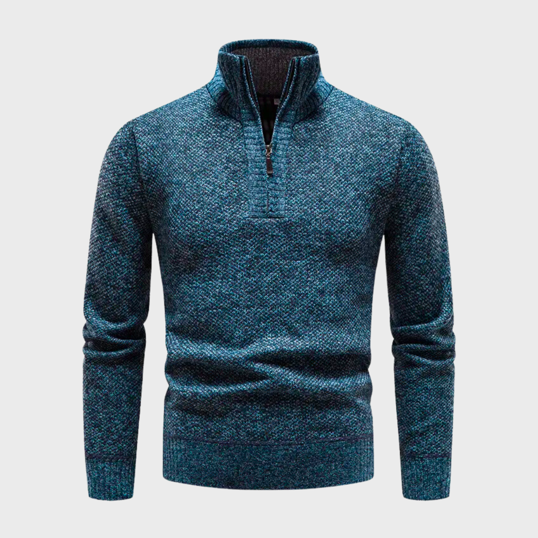 Bryan | Warme herensweater in de kleur Blauw voor heren in stijl ideaal voor de winter