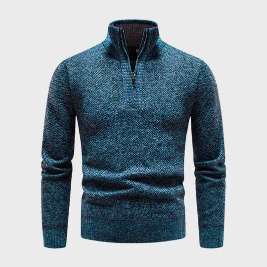 Bryan | Warme herensweater in de kleur Blauw voor heren in stijl ideaal voor de winter