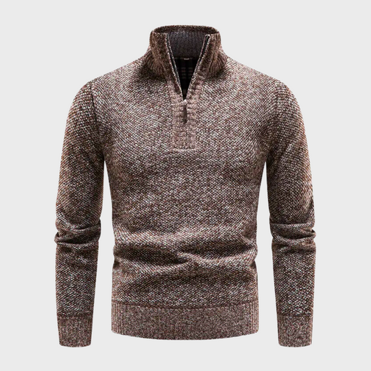 Bryan | Warme herensweater in de kleur Bruin voor heren in stijl ideaal voor de winter
