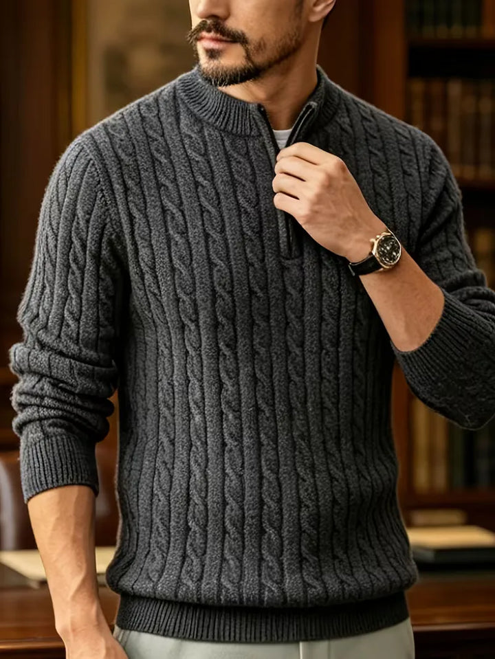 Kabeltrui met half-zip