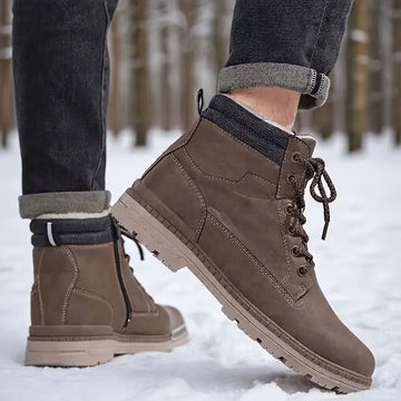 Veterschoenen boots met zijrits
