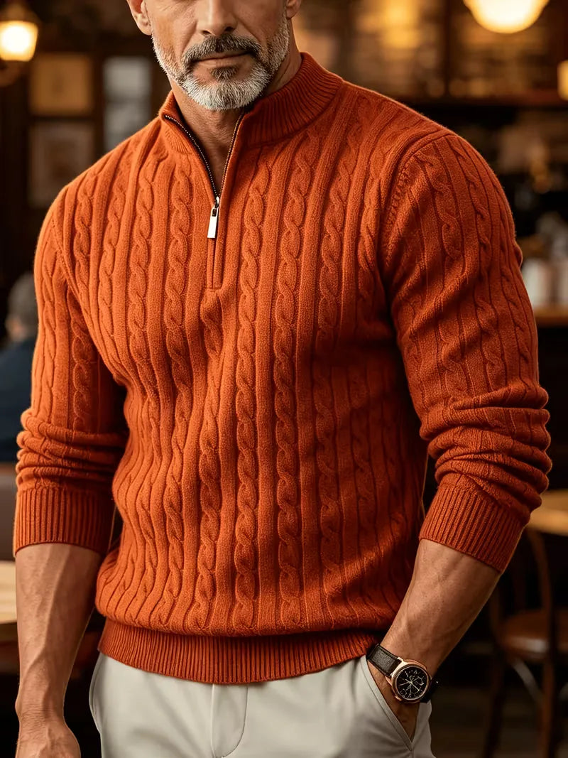 Kabeltrui met half-zip