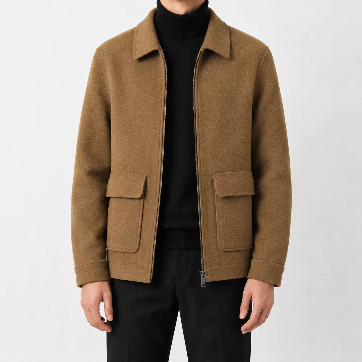 Bomberjack met mandarin collar