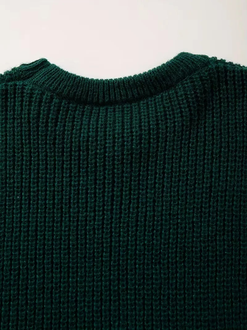 Oversized gebreide trui