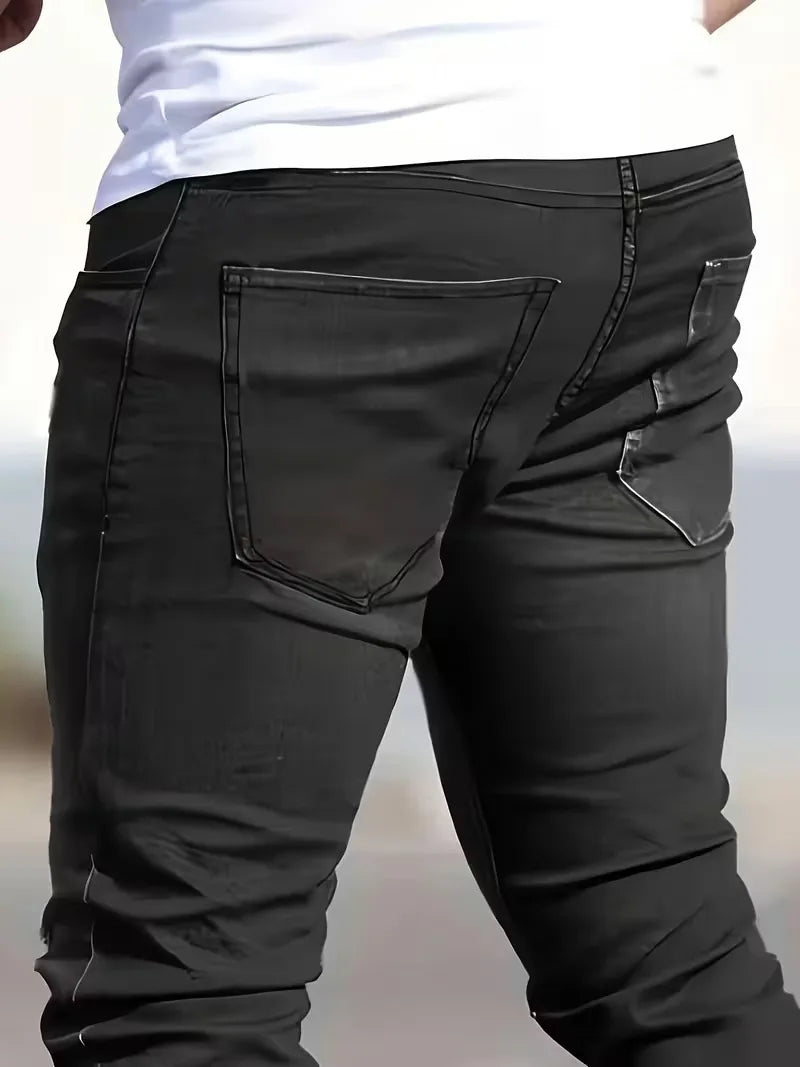 Slim fit jeans met vijf-pocket ontwerp