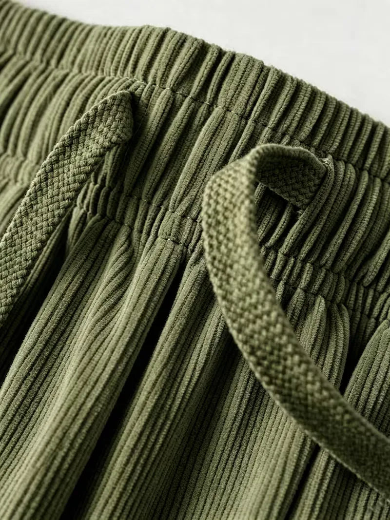 Lounge set met corduroy textuur