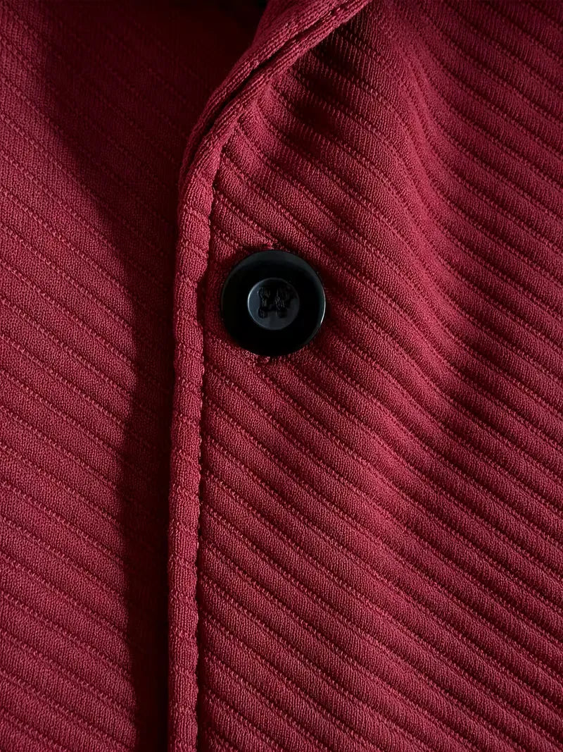 Blazer met gebreide structuur