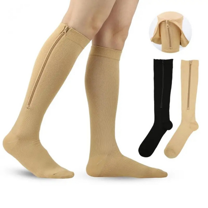 Comfortabele compressiekousen in de kleur S-M (35-40) voor dames in stijl geschikt voor alle seizoenen.