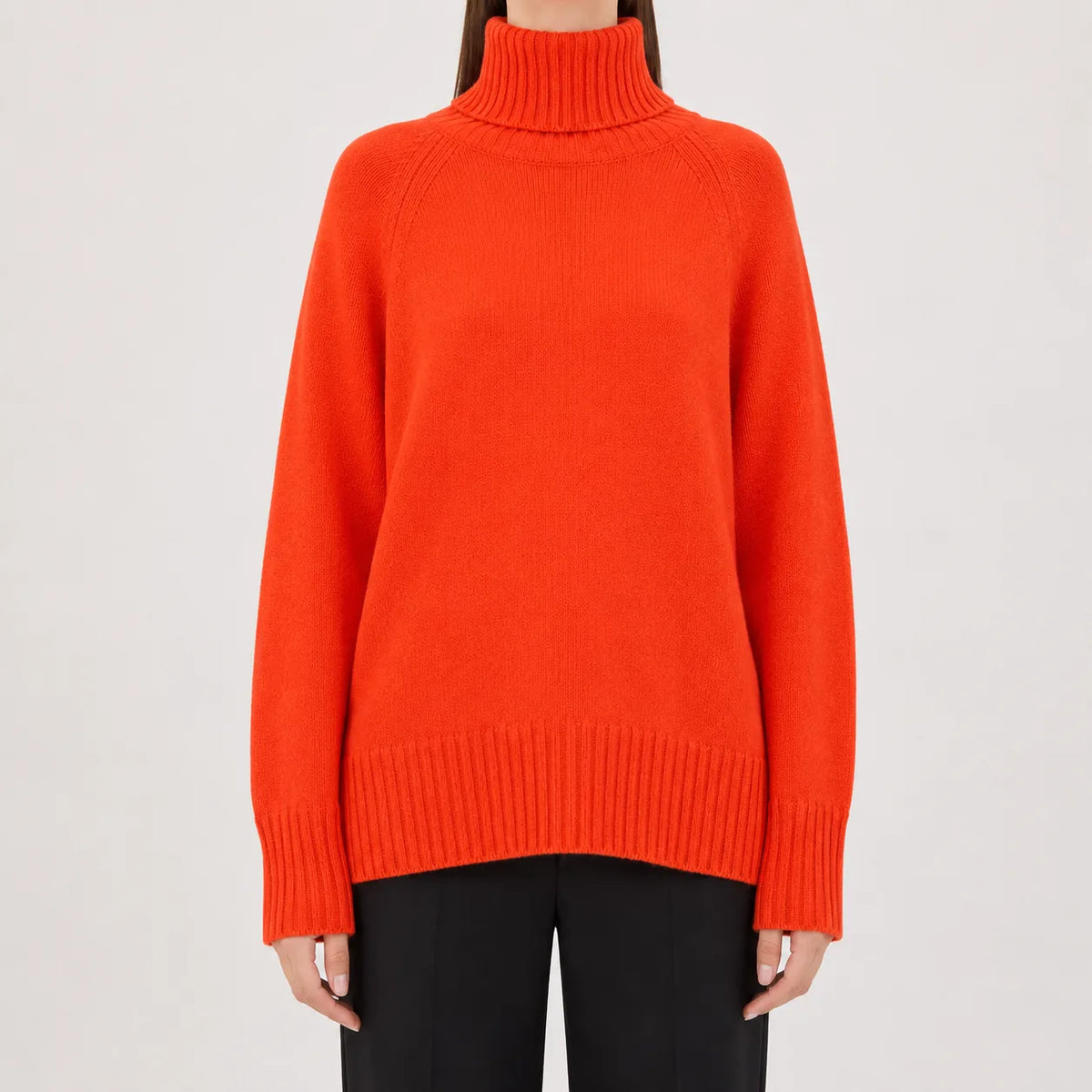 Oversized turtleneck jumper