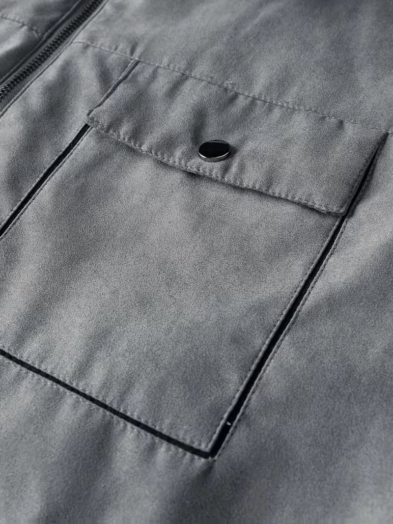 Puffer jacket met plush lining