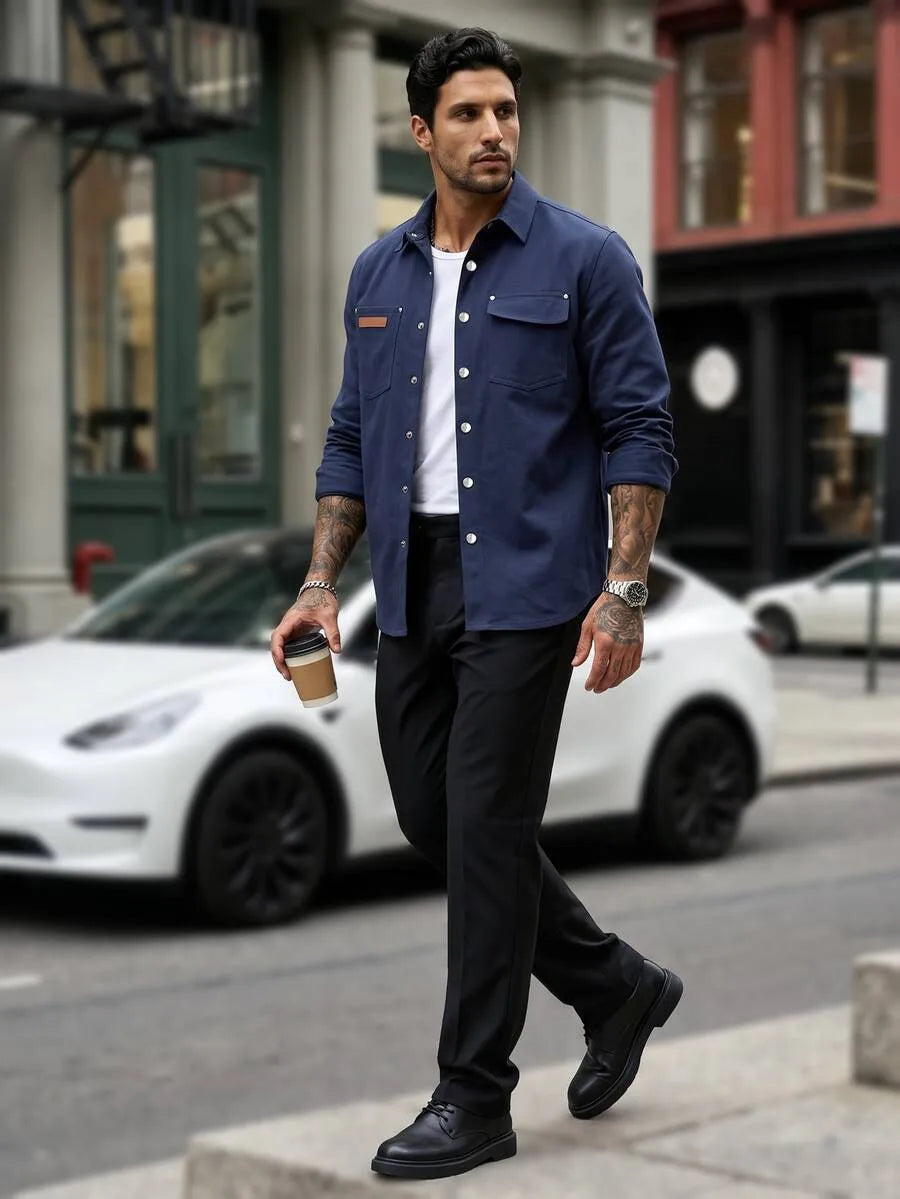 Overshirt met borstzak
