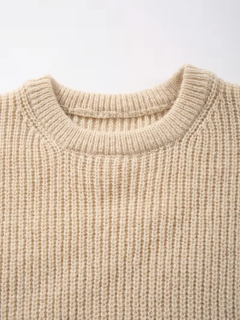 Oversized gebreide trui