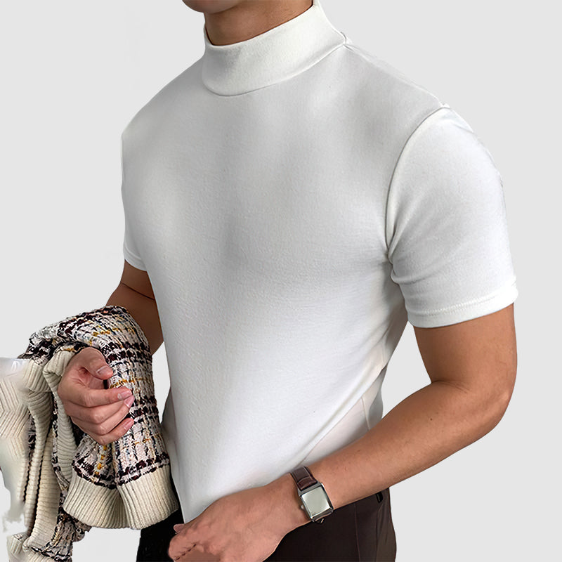 Daan | Luxueus Stretch Katoenen T-shirt voor Heren
