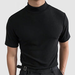 Daan | Luxueus Stretch Katoenen T-shirt voor Heren