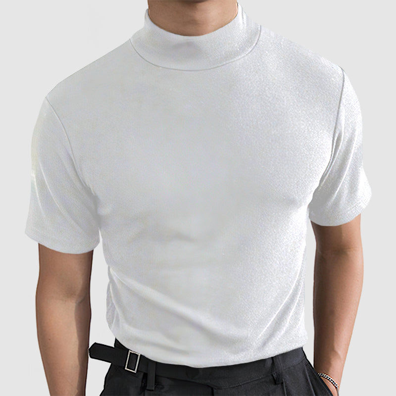 Daan | Luxueus Stretch Katoenen T-shirt voor Heren