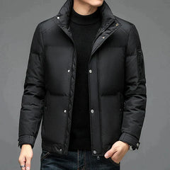 Damien | Puffer donsjack voor heren in de kleur Zwart voor heren in Outdoor stijl ideaal voor de herfst.