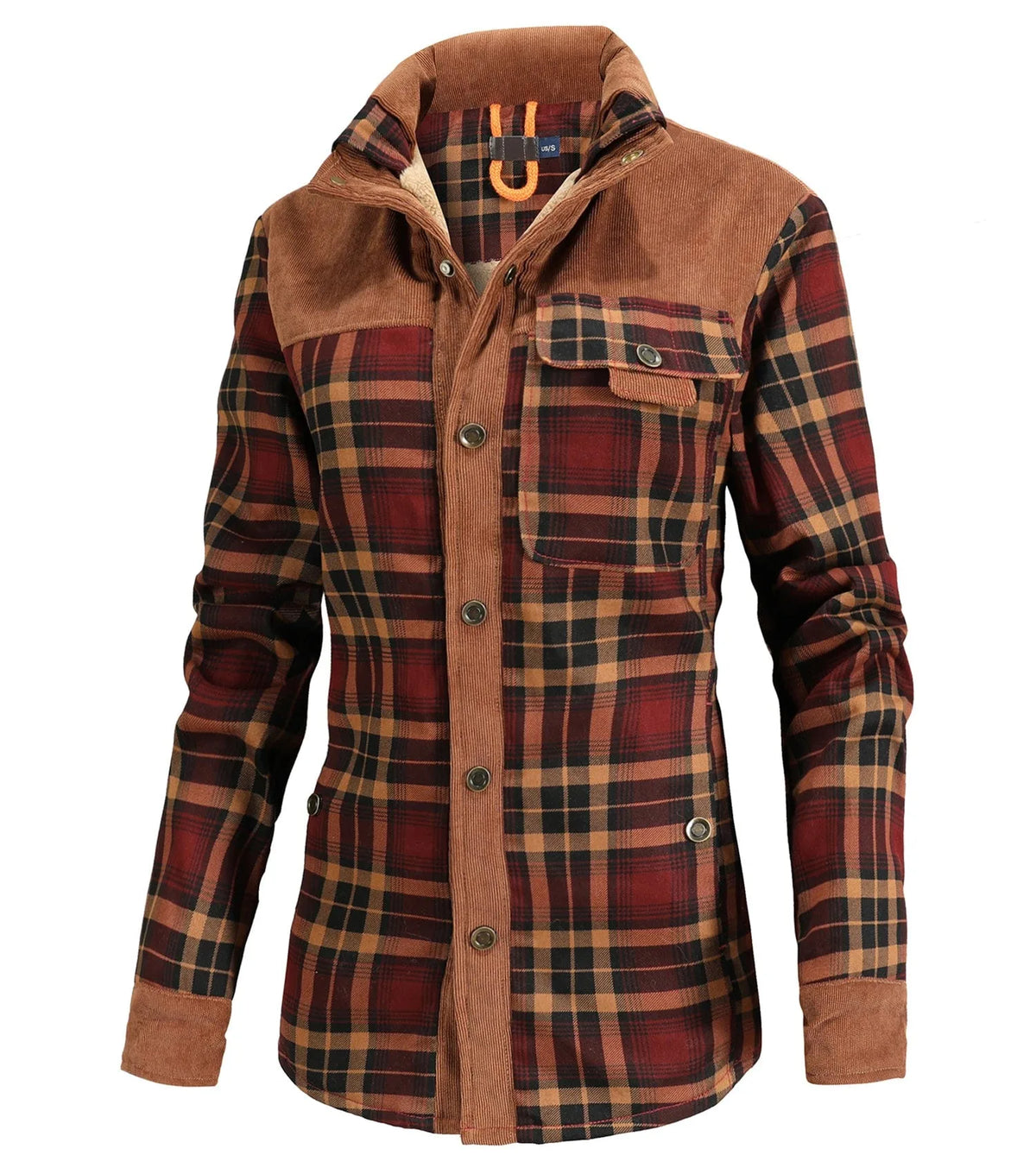 Jacket met ruit en borstzak