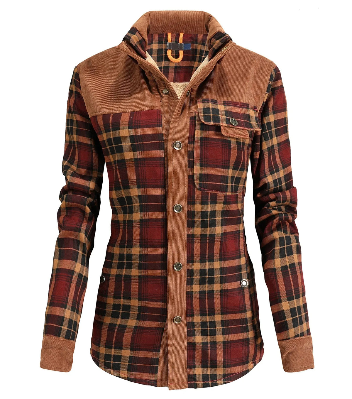 Jacket met ruit en borstzak