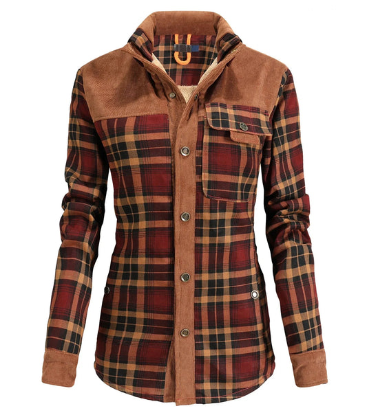 Jacket met ruit en borstzak