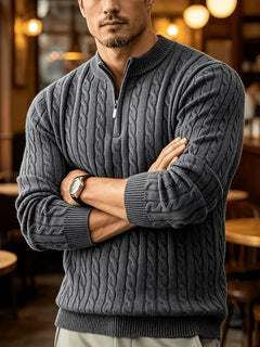 Kabeltrui met half-zip