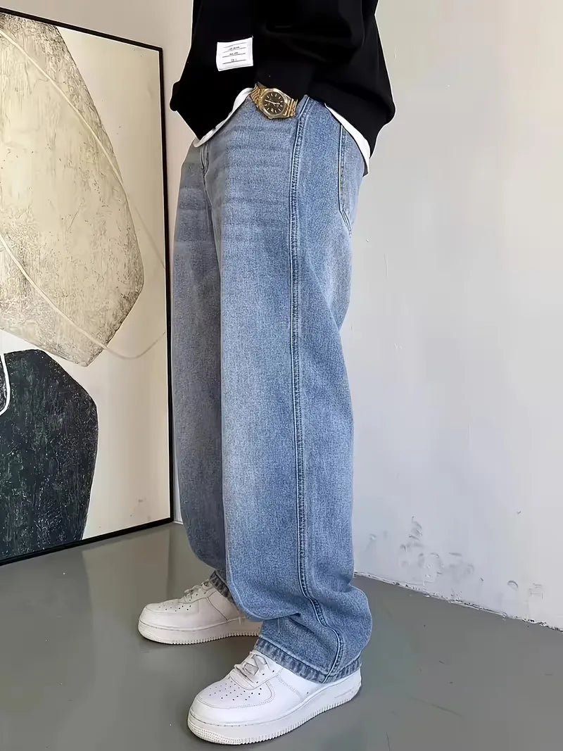 Straight jeans met vijf-pocket design