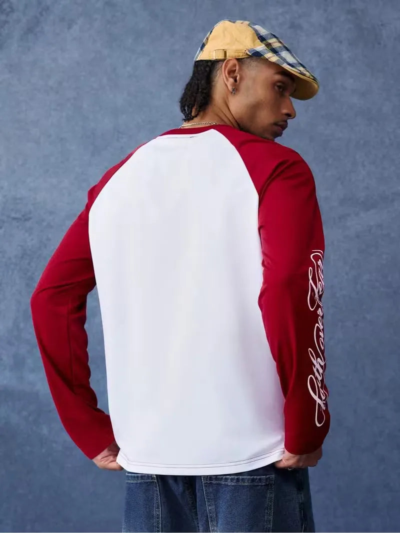 Longsleeve T-shirt met contrast